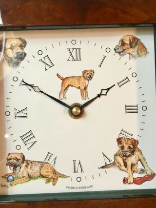 Lover Of The Border Terrier Dogs - A Clock With His Image