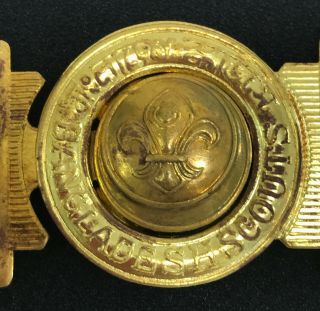 SCOUTS OF BANGLADESH - YOUTH SCOUT MEMBER & SCOUT LEADER OFFICIAL METAL BUCKLE 2