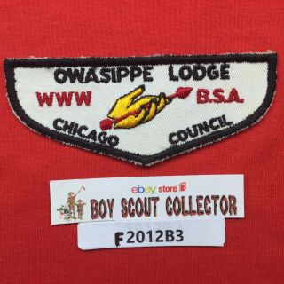 Boy Scout Oa Owasippe Lodge 7 F1 Chicago Order Of The Arrow Flap Patch