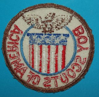 1951 WORLD JAMBOREE BSA CONTINGENT POCKET PATCH - CUT EDGE - BOY SCOUTS - 9757 2
