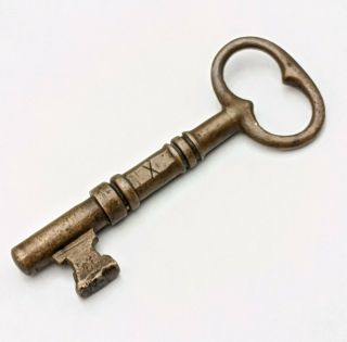 Antique Brass Bronze Skeleton Key X Old Mortise Door Lock Key