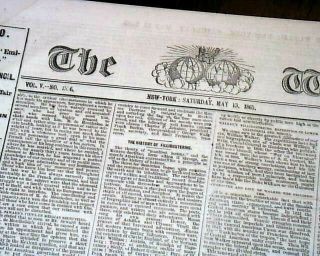 ABRAHAM LINCOLN Assassination Conspirators Trial CIVIL WAR Ending 1865 Newspaper 3