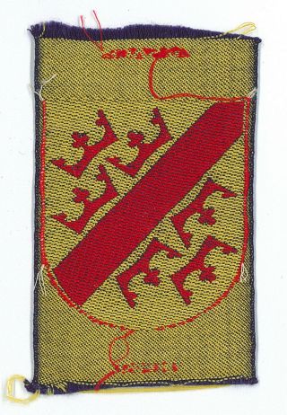 SCOUTS OF FRENCH - FRANCE ROMAN CATHOLIC SCOUT (PRO) ALSACE PATCH EXTINCT 2
