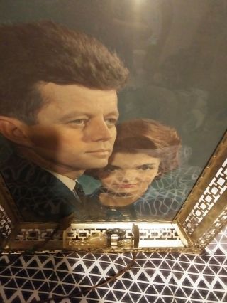 John F Kennedy And Wife Picture In Lamp Picture Frame 2