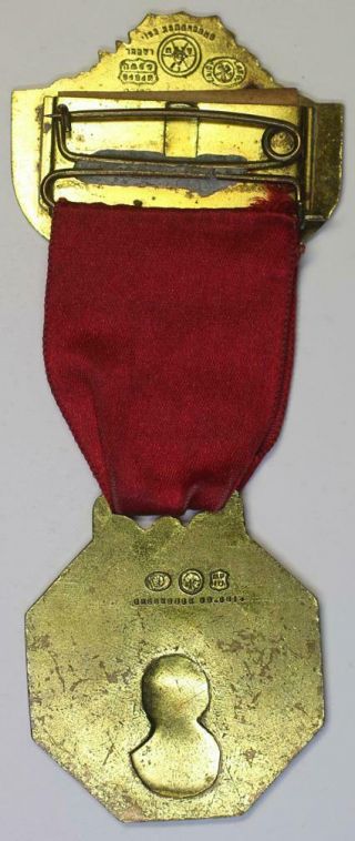 1932 Active Press Lapel Medal - Democratic National Convention - Pinback & Ribbon 3