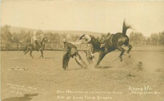 Bowman Cowboy Rodeo 1911 Pendleton Oregon Rppc Photo Postcard 20 - 11866