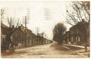 Rppc Real Photo Postcard Of A Street Scene Of West Stouchsburg,  Pa.  Berks Co.