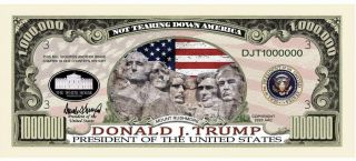 Pack of 150 - Donald Trump 2020 Re - Election Presidential Dollar Mount Rushmore 2