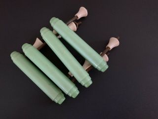 Set Of 4 Vintage 1950s/60s Bakalite/ Plastic Pull Handles