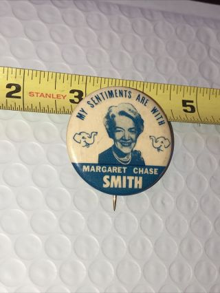 1964 Presidential Campaign Button Pin - Maine Senator Margaret Chase Smith 2