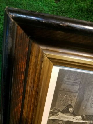 Antique framed Engraving Of Gen.  Winfield Scott 3