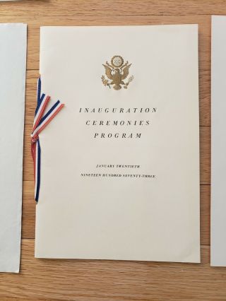 Official 1973 Congressional Invite - President Richard Nixon 2nd Inaugural 3