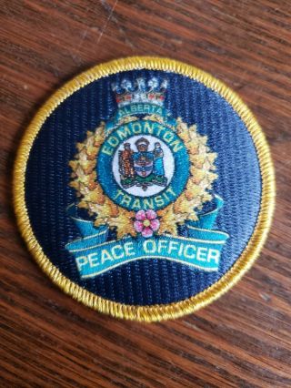 Edmonton Transit System Peace Officer Hat Patch