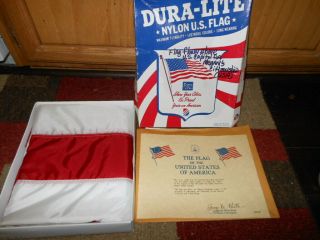 American Flag Flown Over Us Capital In 1995 With Certificate Of Authenticity 5x8