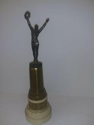 Masonic Knights Templar Award Trophy 1940s Art Deco Rare Grand Commandery