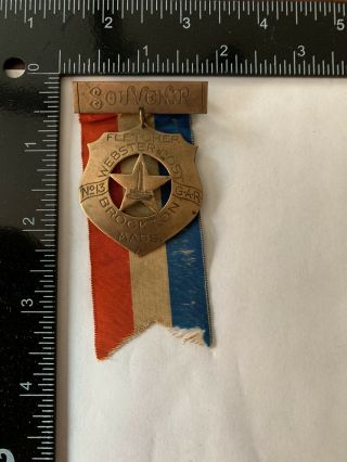 Souvenir Fletcher Webster Post No.  13 G.  A.  R.  Brockton,  MASS.  Medal/Ribbon 3