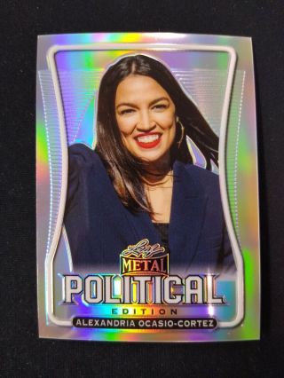 2020 Metal Political Edition Alexandria Ocasio - Cortez 37/50 Silver Nv06a