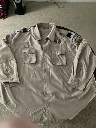 Official BSA Mens Long Sleeve Shirt 4x 3