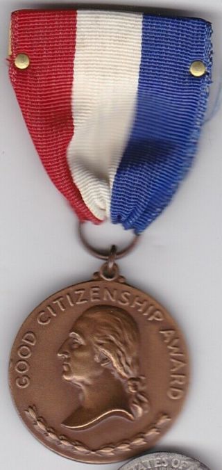 George Washington Daughters American Revolution Society Order Medal 1938 Named