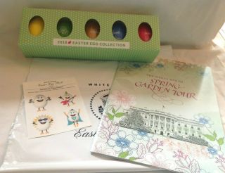 2018 Trump Easter Egg Set Of 5 Eggs W/box,  Booklet 4 Items