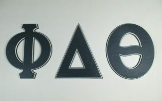 Breting Designs Greek Letters Phi Delta Theta Dorm Room Door Wall Shelf Office