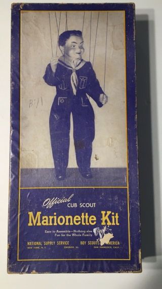 Vintage Official Cub Scout Marionette Kit