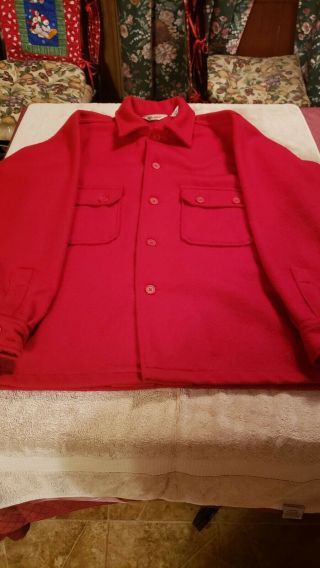 Boy Scout Bsa Red Wool Jacket Mens Size 44