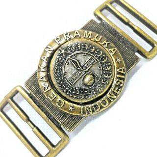 Indonesian Scout Belt / Scout Buckle Of Indonesia,