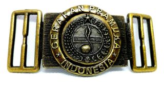 INDONESIAN SCOUT BELT / SCOUT BUCKLE OF INDONESIA, 2