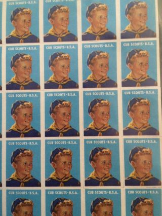 Boy Scouts of America BSA Complete 2 Sheets of 100 Boy Scout Stamps USA 3