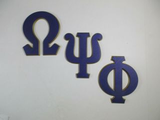 Breting Designs Greek Letters Omega Psi Phi Dorm Room Door Wall Décor 3