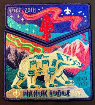 Nanuk Oa Lodge 355 Great Alaska Polar Bear 549 Flap 2018 Noac 2 - Patch Soldout