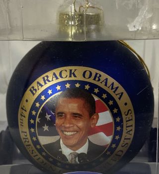 Barack Obama Inauguration 2009 Commemorative Ornament by Kurt S.  Adler Rare 44th 2
