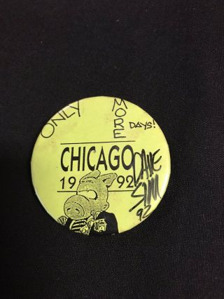 Cerebus The Aardvark Dave Jim Signed Chicago 1992 Pin Button Jh164