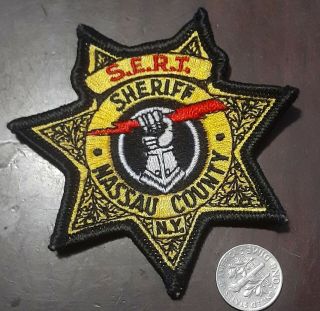 Nassau County Sheriff Patch Sert S.  E.  R.  T Ny York