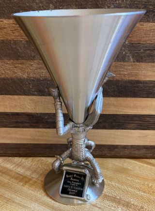 Royal Order of Jesters SF Pewter Chalice Goblet Cup Award Mirth Engraved Collect 2