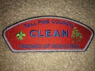 Boy Scout Bsa Tall Pine Fos Scouting Michigan Council Strip Csp Patch