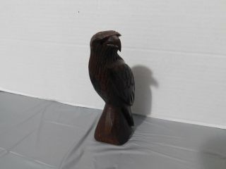 Perched Eagle Hand Carved From (sono) Iron Wood With Details - 2