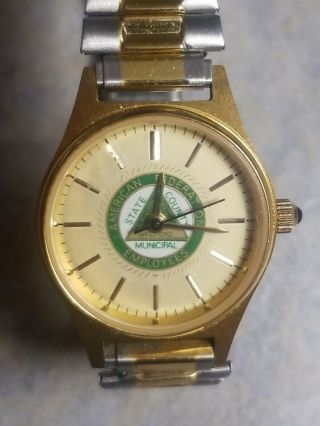 American Federation Employees State County Municipal Vintage Watch