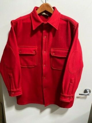 Boy Scout Red Wool Jacket,  Sz Adult Medium W Elbow Patches