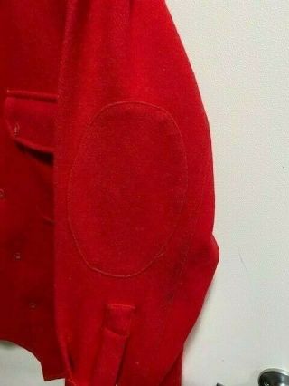 Boy Scout Red Wool Jacket,  Sz Adult Medium W Elbow Patches 3