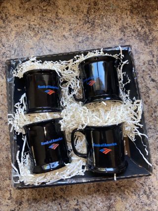 Bank Of America Collectible Coffee Mugs Set Of Four