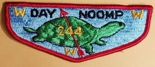 Day Noomp Lodge 244 Cloth Back Flap.  Wisconsin