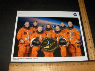 Nasa 2009 Sts - 127 Space Shuttle Endeavour Complete Crew Signed Color Litho
