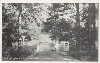 N.  W.  Entrance To Buxted Park Sussex Postcard