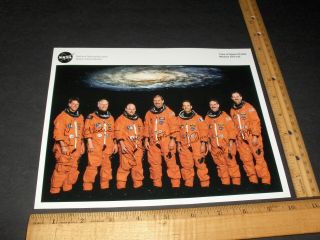 Nasa 1999 Sts - 103 Space Shuttle Discovery Complete Crew Signed Color Litho