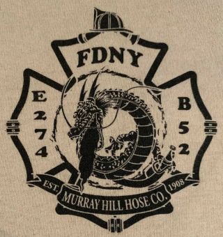 Fdny Nyc Fire Department York City Engine 274 T - Shirt Xl Flushing Queens