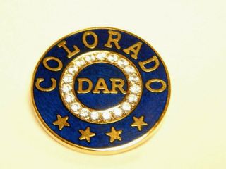 Dar Colorado State Membership Pin - Last One Gift Wrap