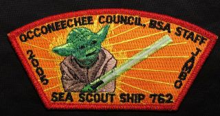 Star Wars Bsa Occoneechee Council Staff Oa 104 2005 Jamboree Sea Scout Yoda Jsp