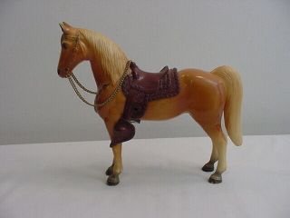 Vintage Breyer Sorrel Western Pony With Saddle - Glossy